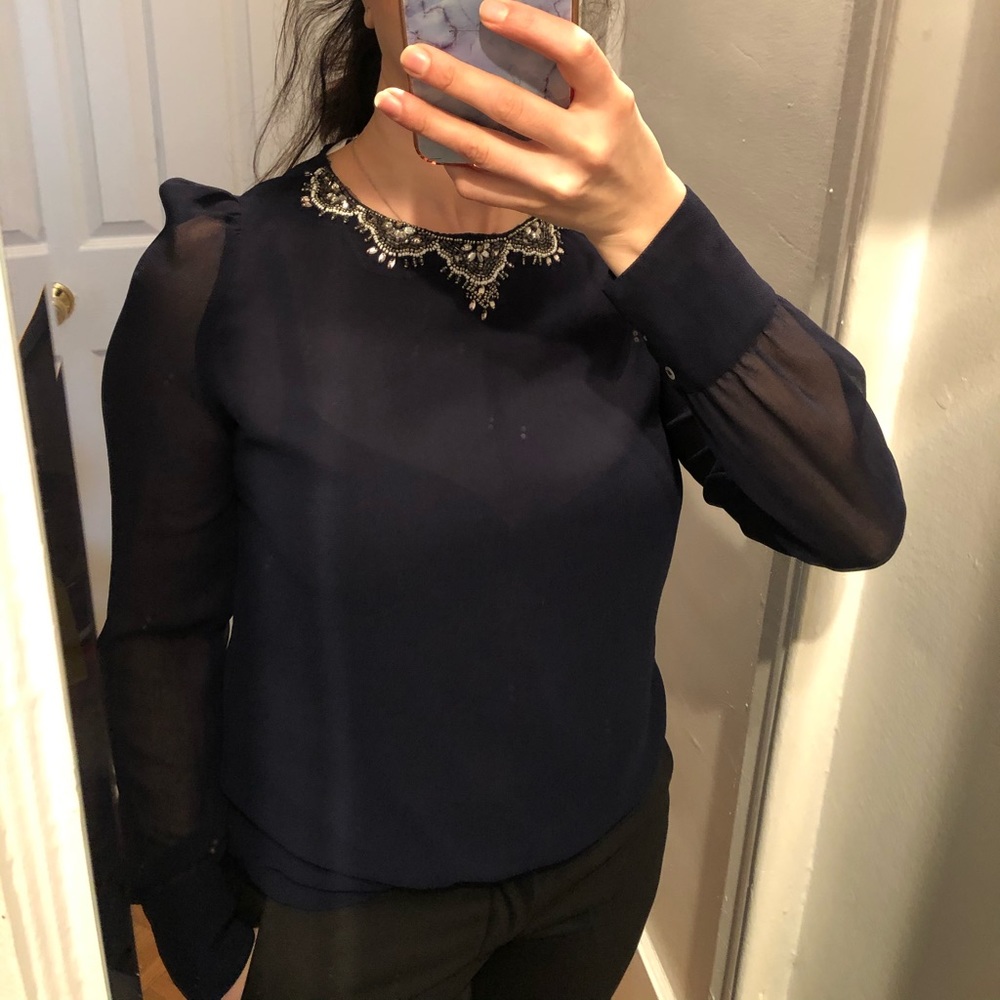 Zara jewelry blouse - Picture 2 of 8